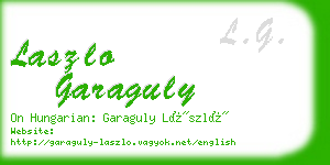 laszlo garaguly business card